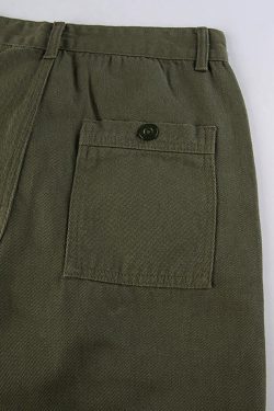 Style Core Aesthetics, New Style Trends - Jean cargo droit à poches plaquées