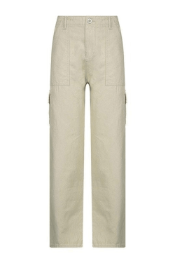 Style Core Aesthetics, New Style Trends - Jean cargo à jambe droite et poche