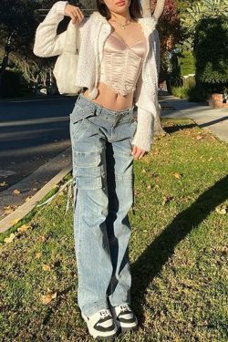 Style Core Aesthetics, New Style Trends - Jean cargo Splice taille mi-haute