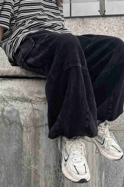 Style Core Aesthetics, New Style Trends - Jean cargo vintage baggy