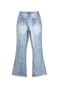 Style Core Aesthetics, New Style Trends - Jean déchiré taille haute effet vieilli