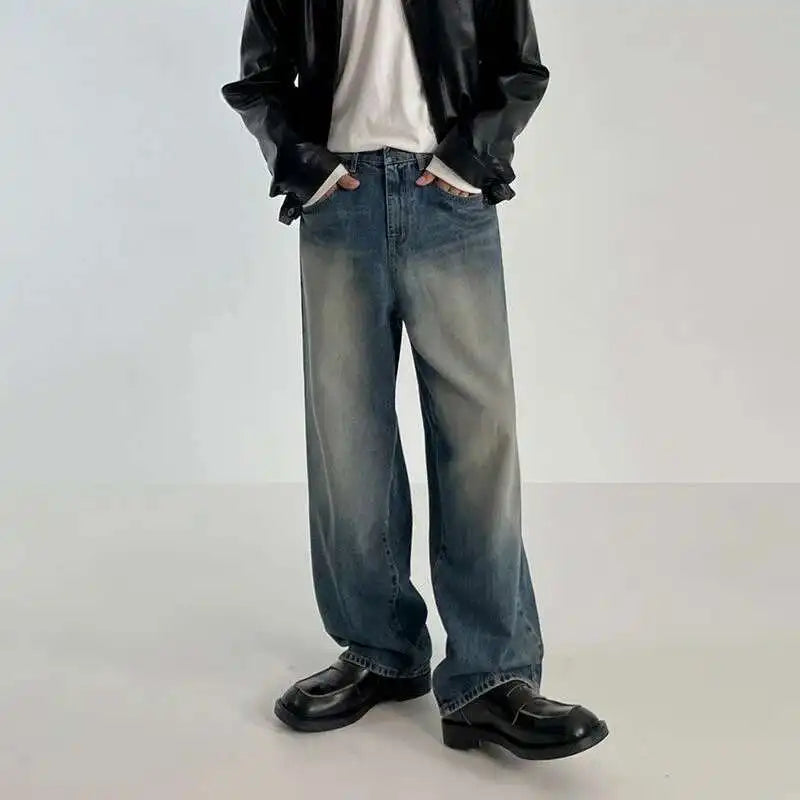 Style Core Aesthetics, New Style Trends - Jean large Y2K Stone Fade Style Core Aesthetics, New Style Trends - Jean large Y2K Stone Fade