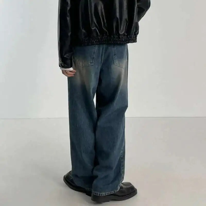 Style Core Aesthetics, New Style Trends - Jean large Y2K Stone Fade Style Core Aesthetics, New Style Trends - Jean large Y2K Stone Fade