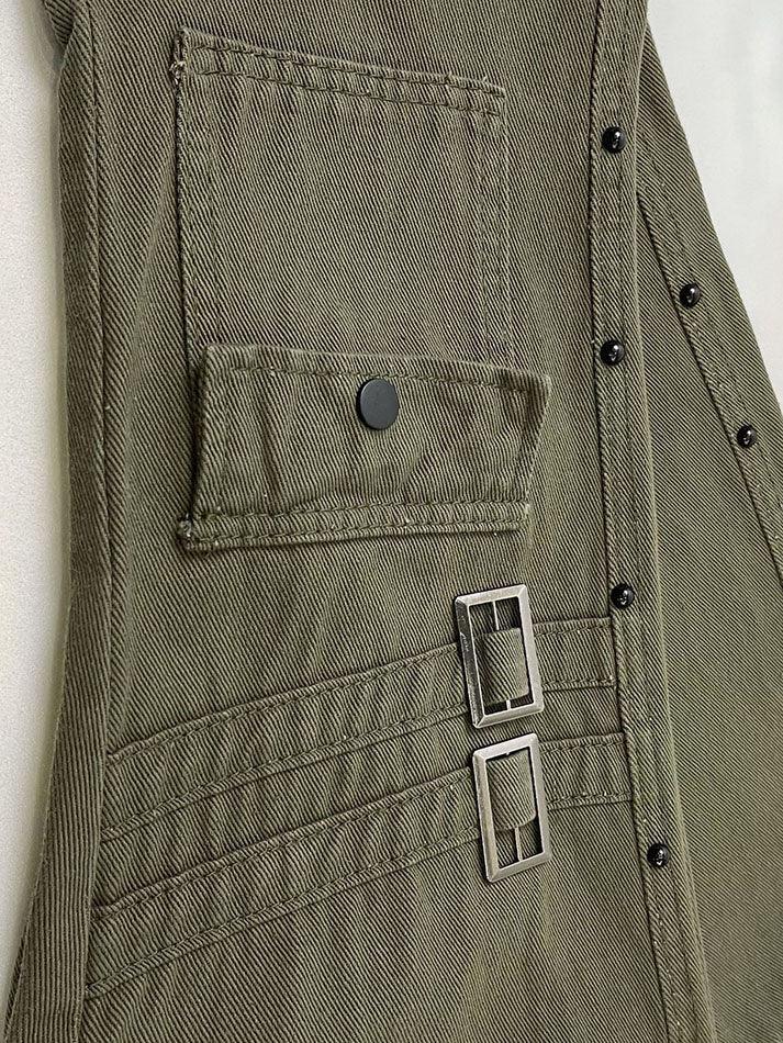 Style Core Aesthetics, New Style Trends - Jean évasé délavé à décor métallique Style Core Aesthetics, New Style Trends - Jean évasé délavé à décor métallique