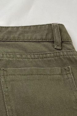 Style Core Aesthetics, New Style Trends - Jean évasé délavé à décor métallique