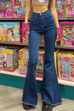 Style Core Aesthetics, New Style Trends - Jean évasé taille haute classique