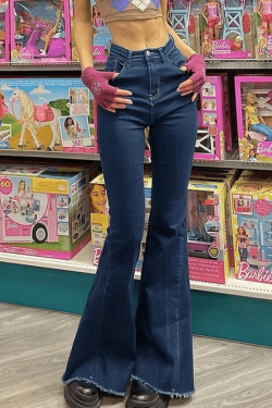 Style Core Aesthetics, New Style Trends - Jean évasé taille haute classique