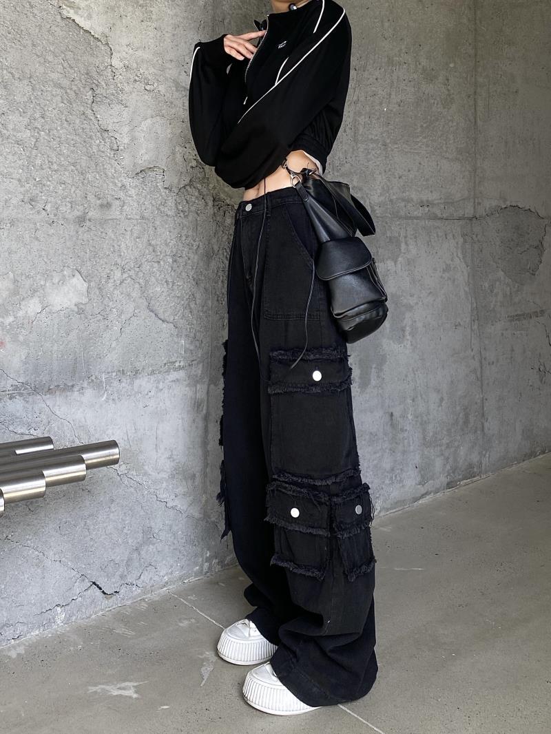 Style Core Aesthetics, New Style Trends - Jeans Cargo Multi-Poches Vintage Baggy Style Core Aesthetics, New Style Trends - Jeans Cargo Multi-Poches Vintage Baggy