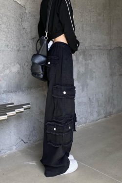 Style Core Aesthetics, New Style Trends - Jeans Cargo Multi-Poches Vintage Baggy