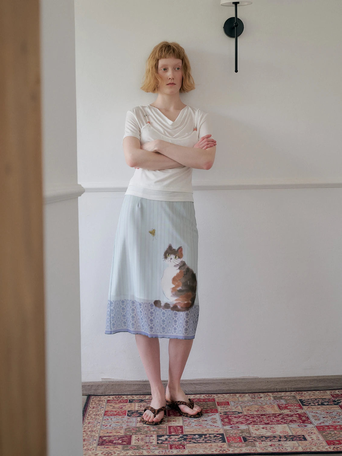 Style Core Aesthetics, New Style Trends - Jupe mi-longue Chat Style Soft Girl Style Core Aesthetics, New Style Trends - Jupe mi-longue Chat Style Soft Girl