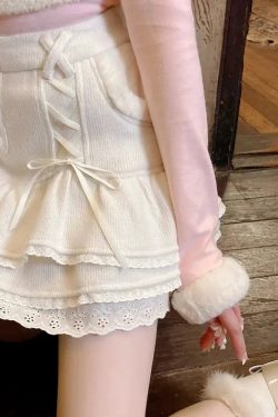 Style Core Aesthetics, New Style Trends - Kawaii Ruffled Layered Lace Mini Skirt