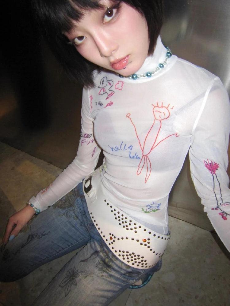 Style Core Aesthetics, New Style Trends - Kid's Art Mesh Top Style Core Aesthetics, New Style Trends - Kid's Art Mesh Top