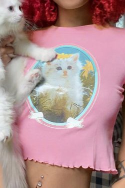 Style Core Aesthetics, New Style Trends - Kitty Love Baby Tee