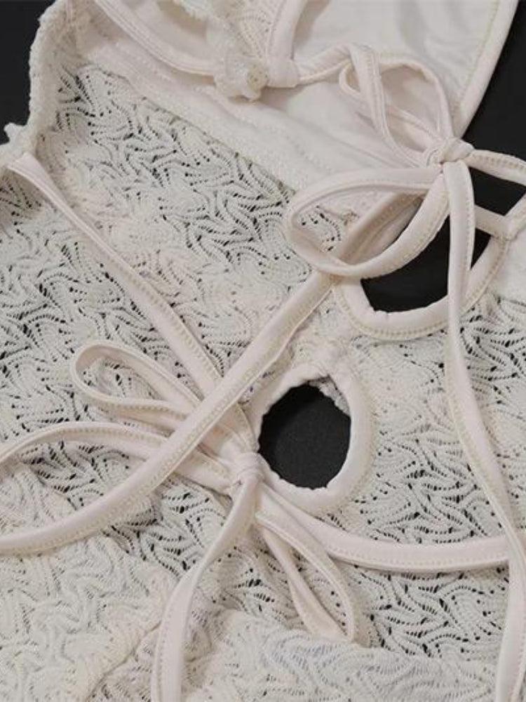 Style Core Aesthetics, New Style Trends - Lace Backless Plunge Neck Maxi Dress Style Core Aesthetics, New Style Trends - Lace Backless Plunge Neck Maxi Dress