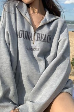 Style Core Aesthetics, New Style Trends - Laguna Beach Zip Up Sweatshirt