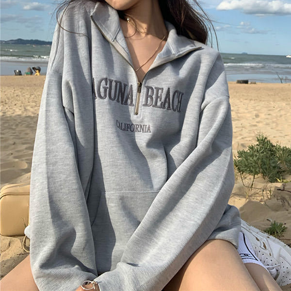 Style Core Aesthetics, New Style Trends - Laguna Beach Zip Up Sweatshirt Style Core Aesthetics, New Style Trends - Laguna Beach Zip Up Sweatshirt