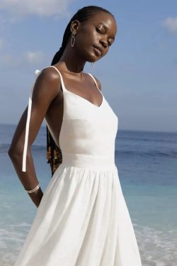 Style Core Aesthetics, New Style Trends - Linen Midi Dress