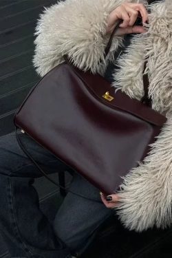 Style Core Aesthetics, New Style Trends - Léonie | Sac à Main en Cuir Lisse