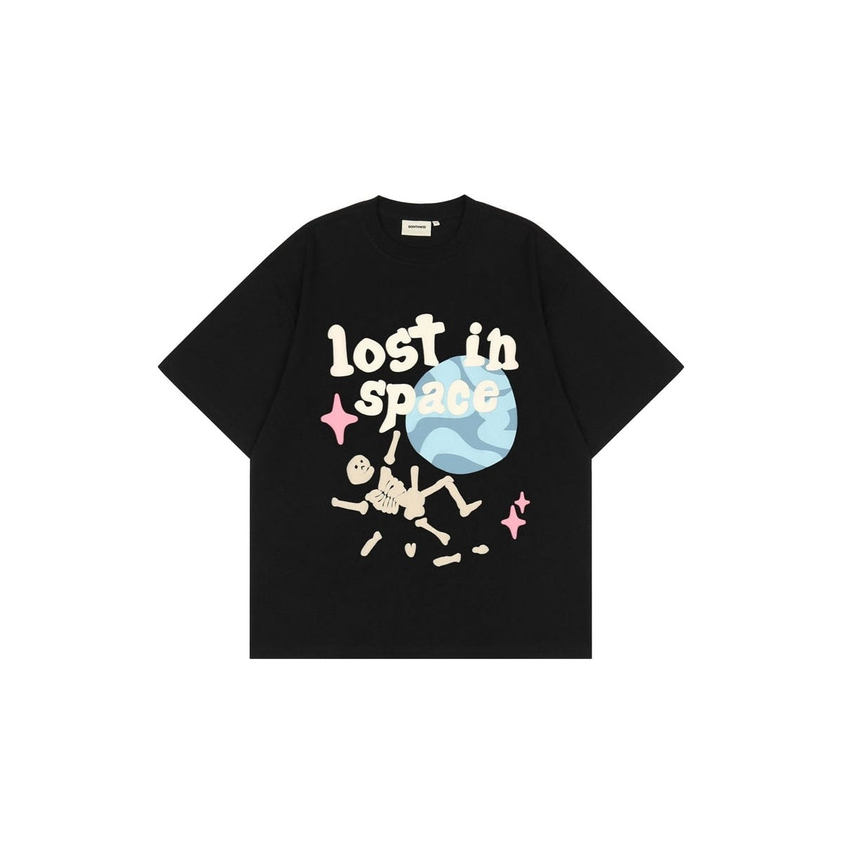 Style Core Aesthetics, New Style Trends - 'Lost in Space' Graphic Print Cotton T-Shirt Style Core Aesthetics, New Style Trends - 'Lost in Space' Graphic Print Cotton T-Shirt