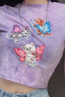 Style Core Aesthetics, New Style Trends - Magic Kitty Crop Top