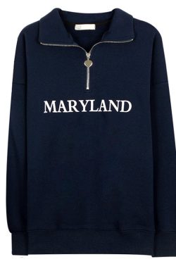 Style Core Aesthetics, New Style Trends - Maryland Zip Up Sweatshirt