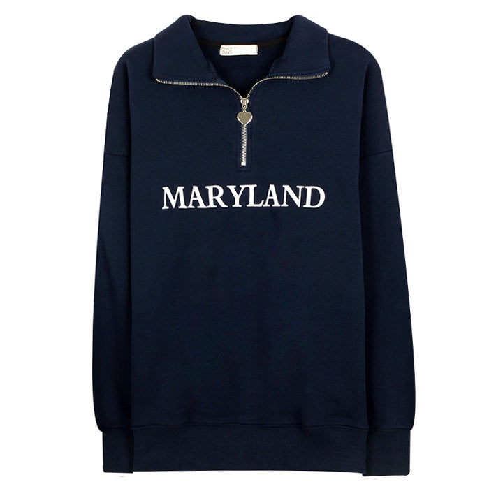 Style Core Aesthetics, New Style Trends - Maryland Zip Up Sweatshirt Style Core Aesthetics, New Style Trends - Maryland Zip Up Sweatshirt