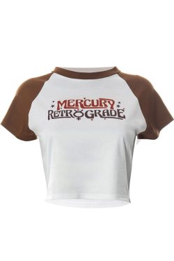 Style Core Aesthetics, New Style Trends - Mercury Retrograde Crop Top