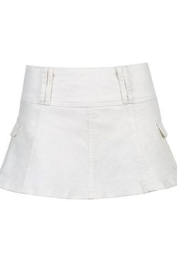 Style Core Aesthetics, New Style Trends - Mini jupe patineuse en jean