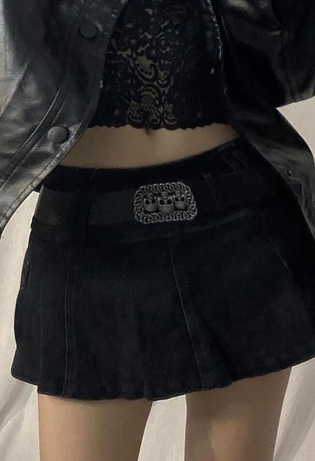 Style Core Aesthetics, New Style Trends - Mini jupe patineuse en jean Style Core Aesthetics, New Style Trends - Mini jupe patineuse en jean
