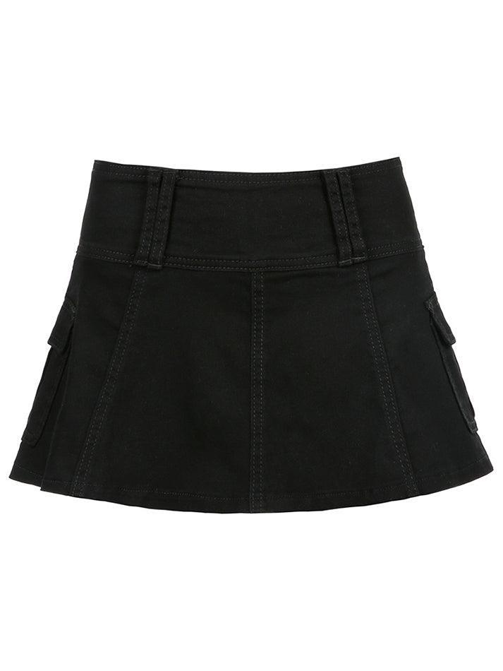 Style Core Aesthetics, New Style Trends - Mini jupe patineuse en jean Style Core Aesthetics, New Style Trends - Mini jupe patineuse en jean