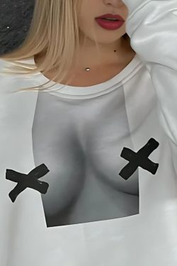 Style Core Aesthetics, New Style Trends - No Nipples Crop Sweatshirt