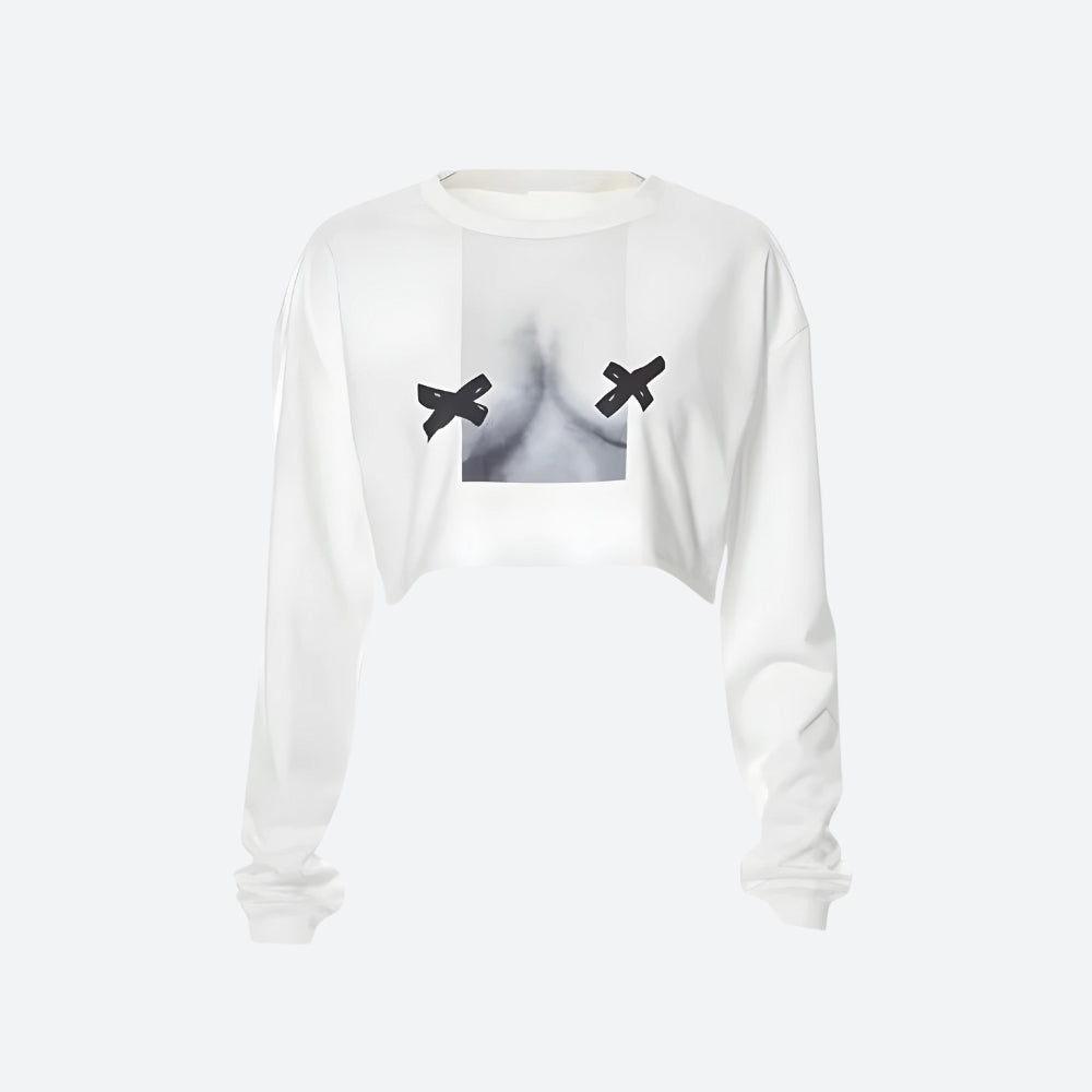 Style Core Aesthetics, New Style Trends - No Nipples Crop Sweatshirt Style Core Aesthetics, New Style Trends - No Nipples Crop Sweatshirt