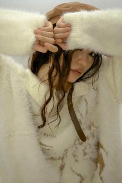 Style Core Aesthetics, New Style Trends - Off Shoulder Distressed Knit Sweater