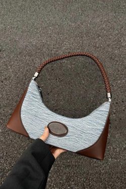 Style Core Aesthetics, New Style Trends - Oiae | Sac à épaule en denim Y2K
