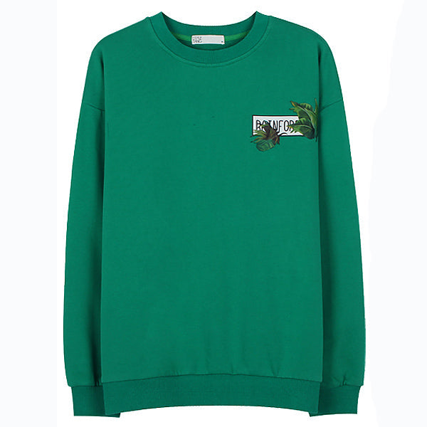 Style Core Aesthetics, New Style Trends - Palm Leaf Checker Sweatshirt Style Core Aesthetics, New Style Trends - Palm Leaf Checker Sweatshirt