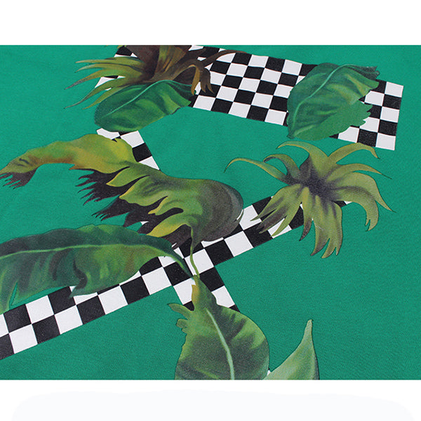 Style Core Aesthetics, New Style Trends - Palm Leaf Checker Sweatshirt Style Core Aesthetics, New Style Trends - Palm Leaf Checker Sweatshirt