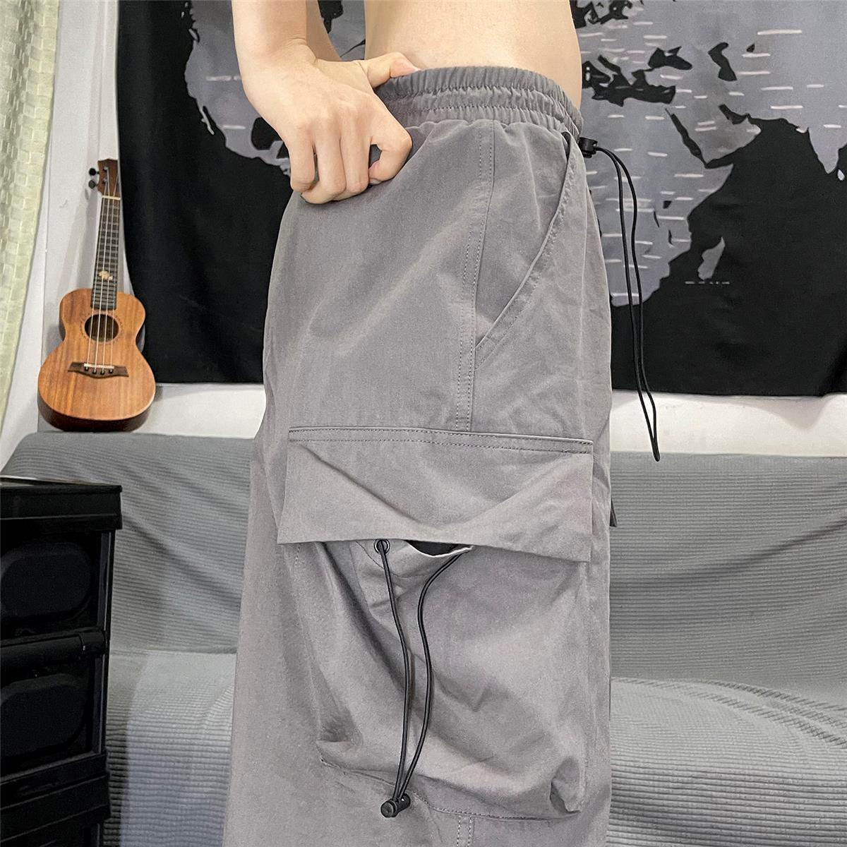 Style Core Aesthetics, New Style Trends - Pantalon Cargo Parachute Baggy Vintage Y2K Style Core Aesthetics, New Style Trends - Pantalon Cargo Parachute Baggy Vintage Y2K