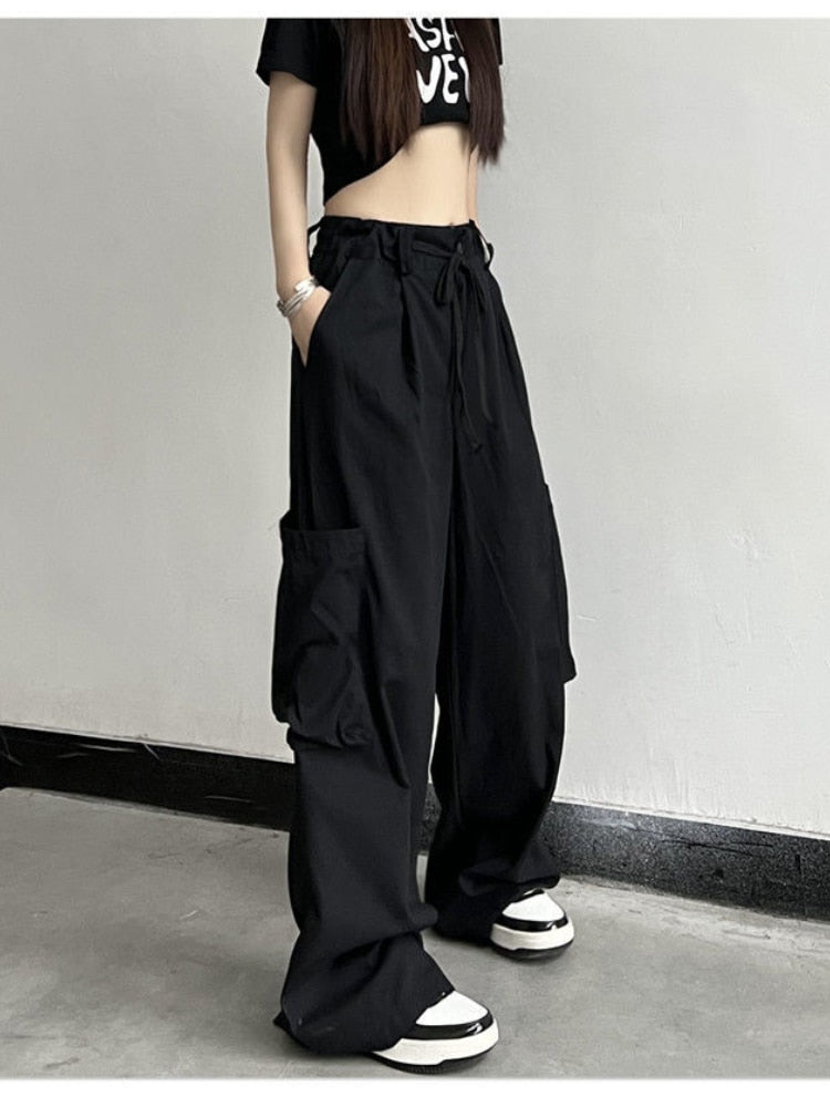 Style Core Aesthetics, New Style Trends - Pantalon Cargo Parachute Punk Style Core Aesthetics, New Style Trends - Pantalon Cargo Parachute Punk