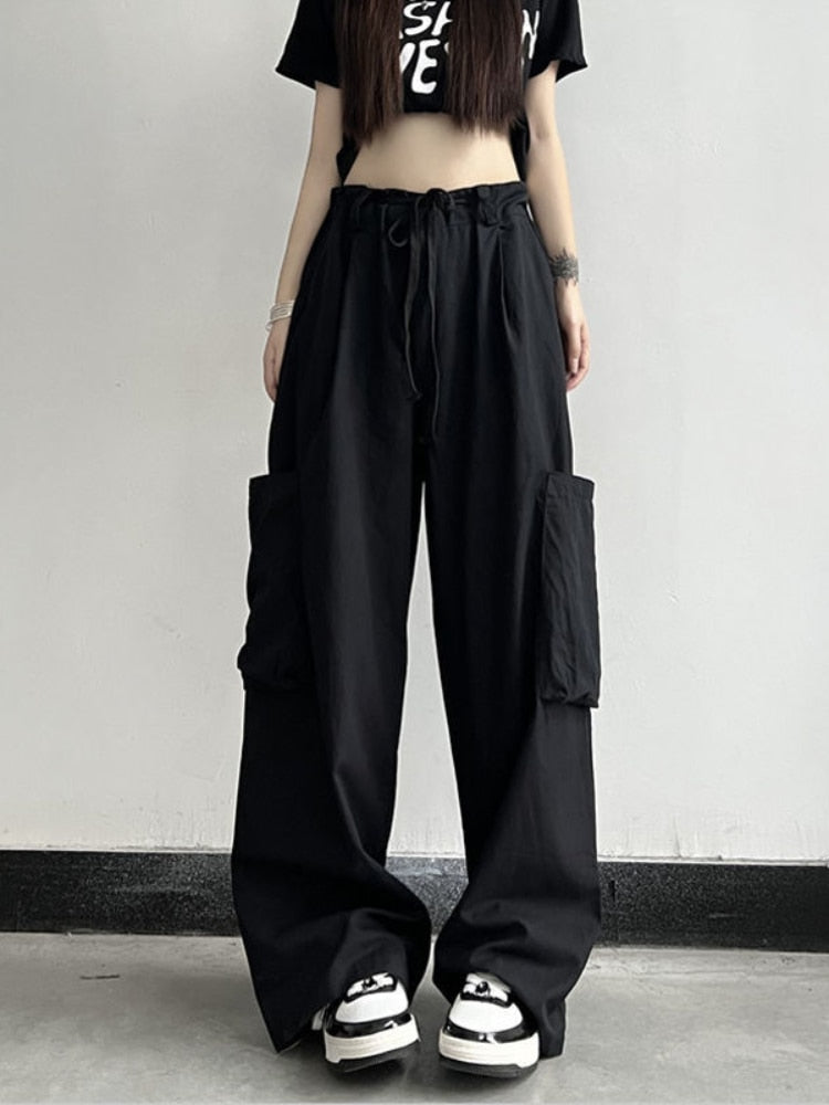 Style Core Aesthetics, New Style Trends - Pantalon Cargo Parachute Punk Style Core Aesthetics, New Style Trends - Pantalon Cargo Parachute Punk