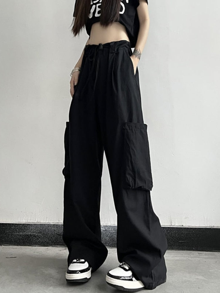 Style Core Aesthetics, New Style Trends - Pantalon Cargo Parachute Punk Style Core Aesthetics, New Style Trends - Pantalon Cargo Parachute Punk