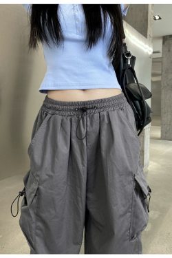 Style Core Aesthetics, New Style Trends - Pantalon Cargo Parachute Y2K