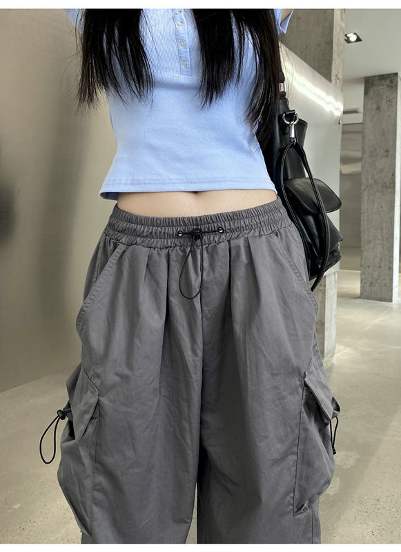 Style Core Aesthetics, New Style Trends - Pantalon Cargo Parachute Y2K Style Core Aesthetics, New Style Trends - Pantalon Cargo Parachute Y2K
