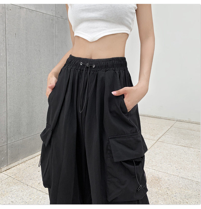 Style Core Aesthetics, New Style Trends - Pantalon Cargo Parachute Y2K Style Core Aesthetics, New Style Trends - Pantalon Cargo Parachute Y2K