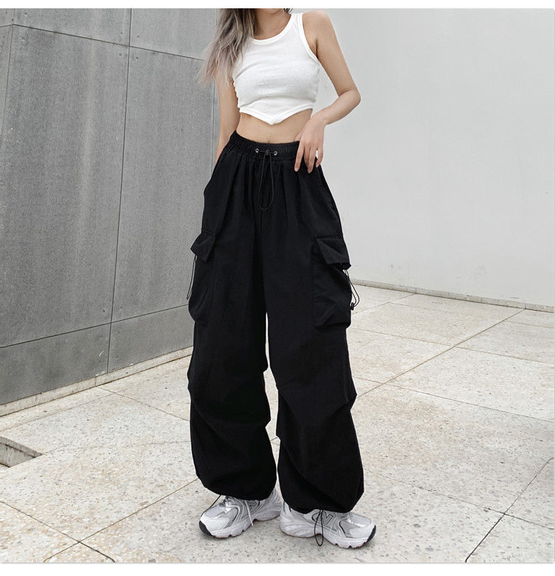 Style Core Aesthetics, New Style Trends - Pantalon Cargo Parachute Y2K Style Core Aesthetics, New Style Trends - Pantalon Cargo Parachute Y2K