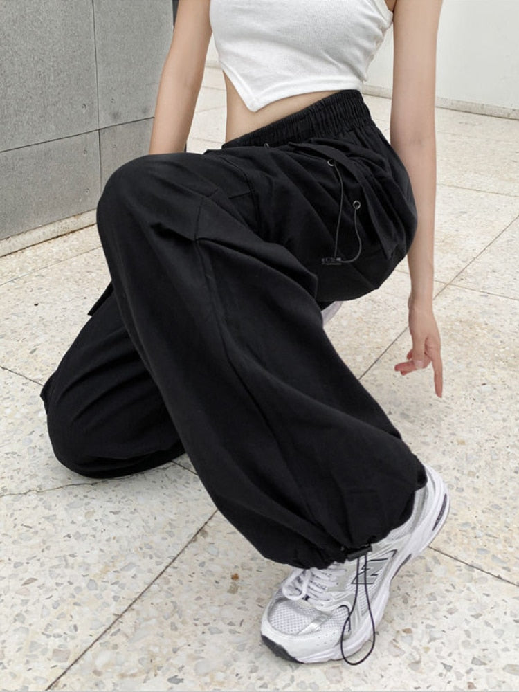 Style Core Aesthetics, New Style Trends - Pantalon Cargo Parachute Y2K Style Core Aesthetics, New Style Trends - Pantalon Cargo Parachute Y2K