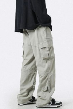 Style Core Aesthetics, New Style Trends - Pantalon Cargo XXL Rétro Y2K