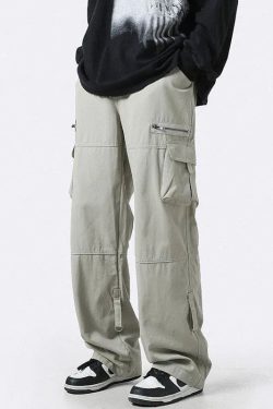 Style Core Aesthetics, New Style Trends - Pantalon Cargo XXL Rétro Y2K