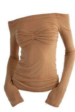 Style Core Aesthetics, New Style Trends - Parisian Ruched Long Sleeve Top