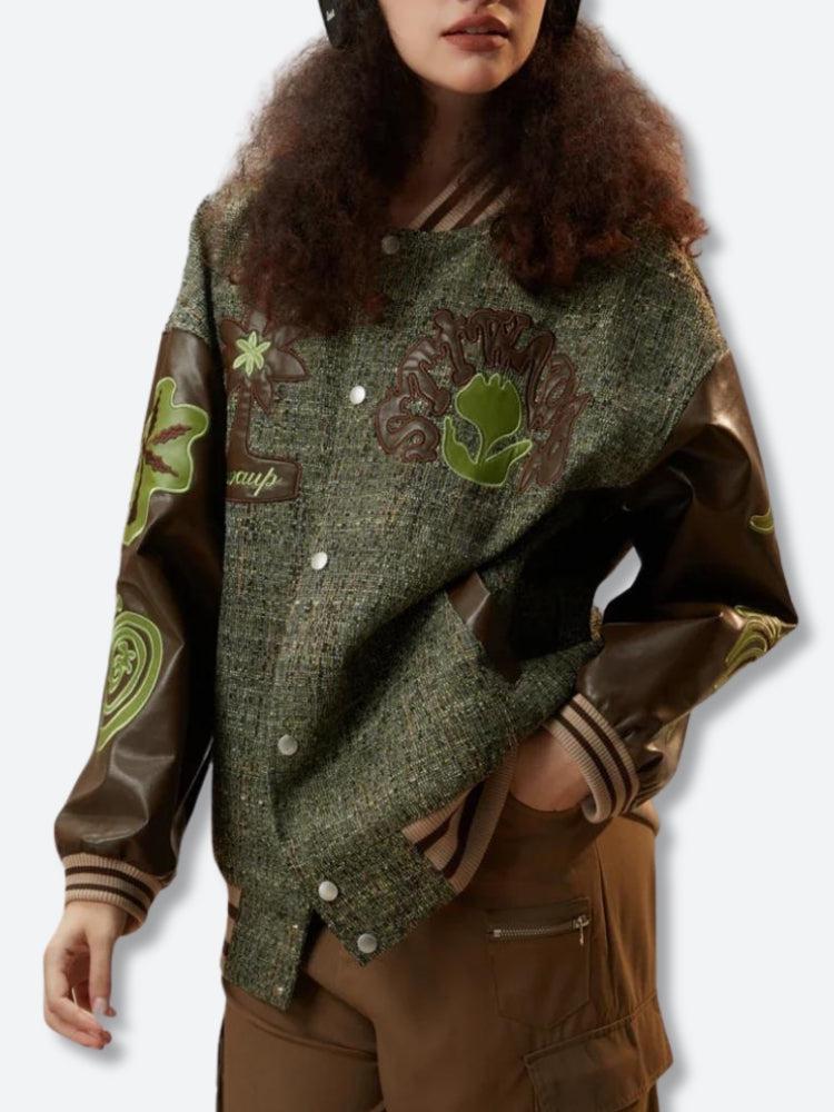 Style Core Aesthetics, New Style Trends - Patchwork Bomber Jacket Style Core Aesthetics, New Style Trends - Patchwork Bomber Jacket