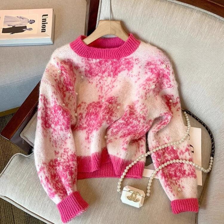 Style Core Aesthetics, New Style Trends - Pearl Beaded Soft Touch Knitted Sweater Style Core Aesthetics, New Style Trends - Pearl Beaded Soft Touch Knitted Sweater